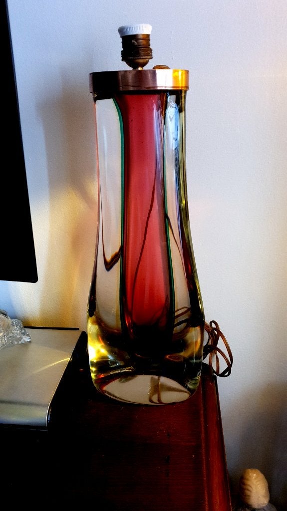 Unieke Murano Lampenvoet uit 1947 Gewicht is 9.06 KG Hoogte, Antiek en Kunst, Ophalen