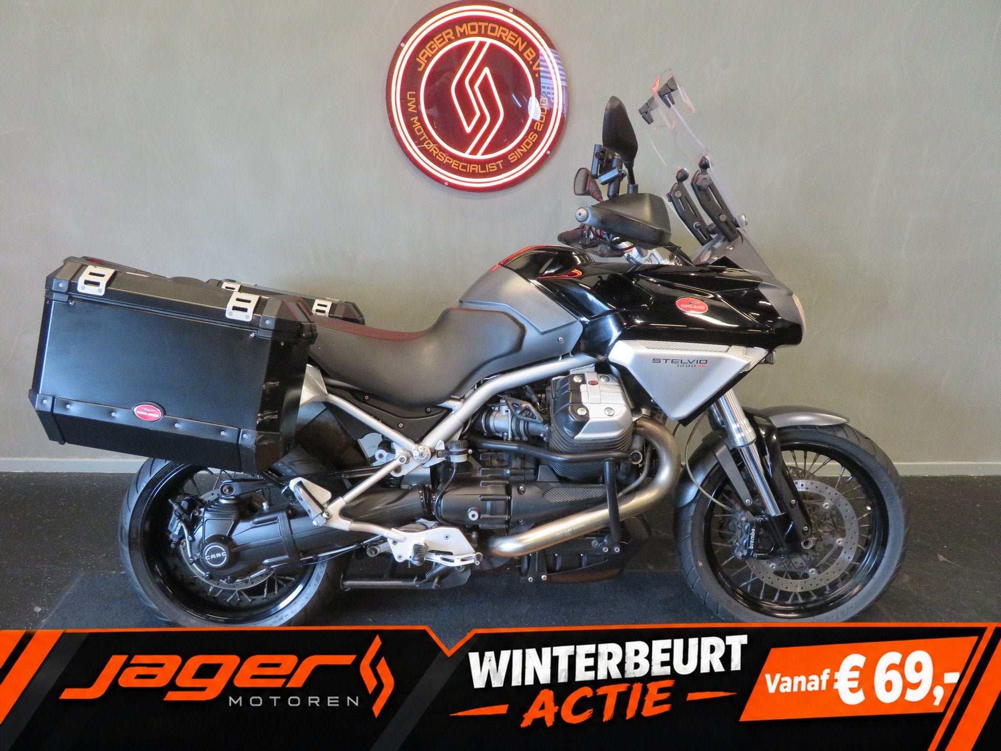 Moto Guzzi STELVIO 1200 8V ABS KOFFERS (bj 2010), Toermotor, Gebruikt, Bedrijf