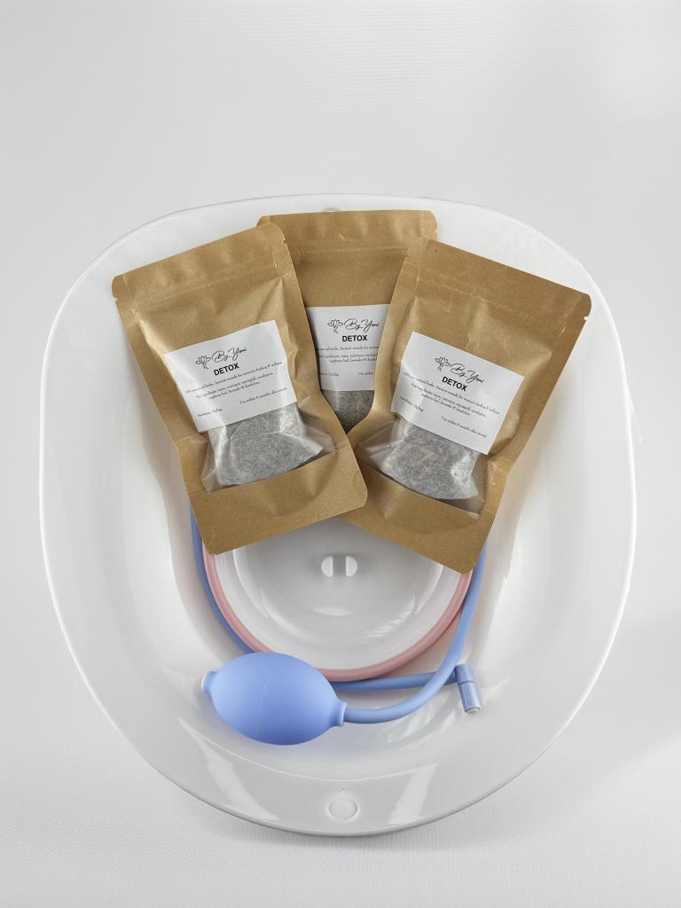 Yoni Stomen set met Detox Kruiden | Vrouw |, Verzenden, Nieuw, Bad & Douche