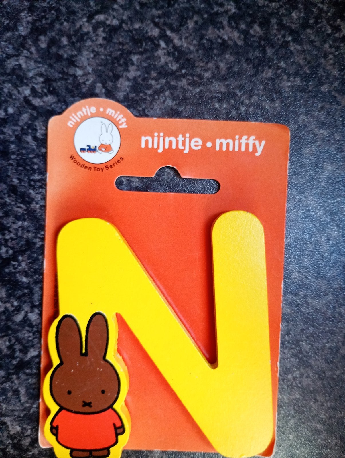 Nijntje Houten Letter N met Nijntje figuur, Ophalen of Verzenden, Nieuw, Jongen of Meisje