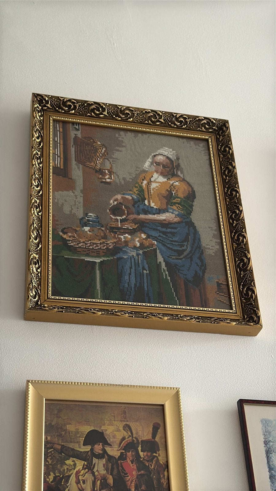 Geborduurd melkmeisje, Ophalen, Klassiek, Overige technieken, Portret of Personen