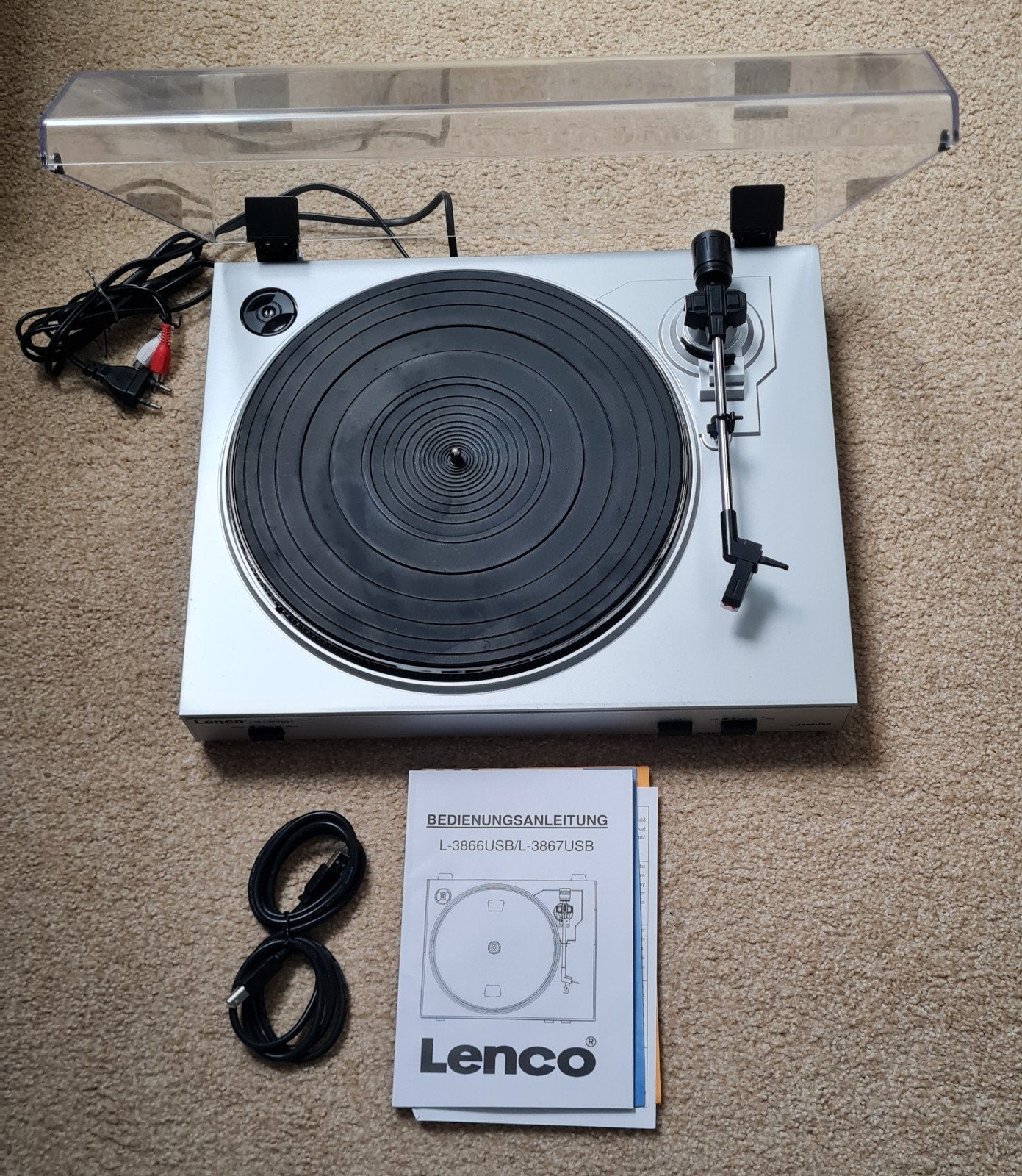 Lenco L-3866USB platenspeler met USB-aansluiting, Ophalen, Overige merken, USB-aansluiting