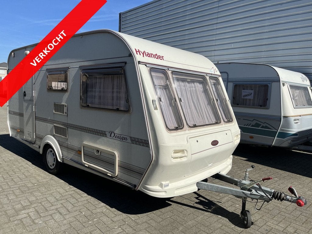 Hylander 420 Design VERKOCHT (bj 1997), Caravans en Kamperen, Caravans, Overige merken, Bedrijf, 750 - 1000 kg, 6 tot 7 meter