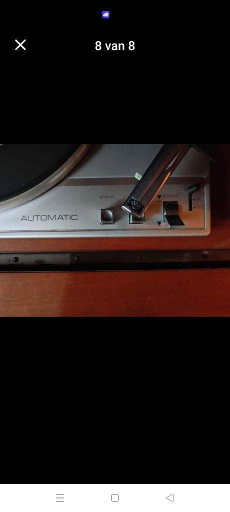 Vintage Philips radio & platenspeler meubel - jaren 60-, Antiek en Kunst, Antiek | Tv's en Audio, Ophalen