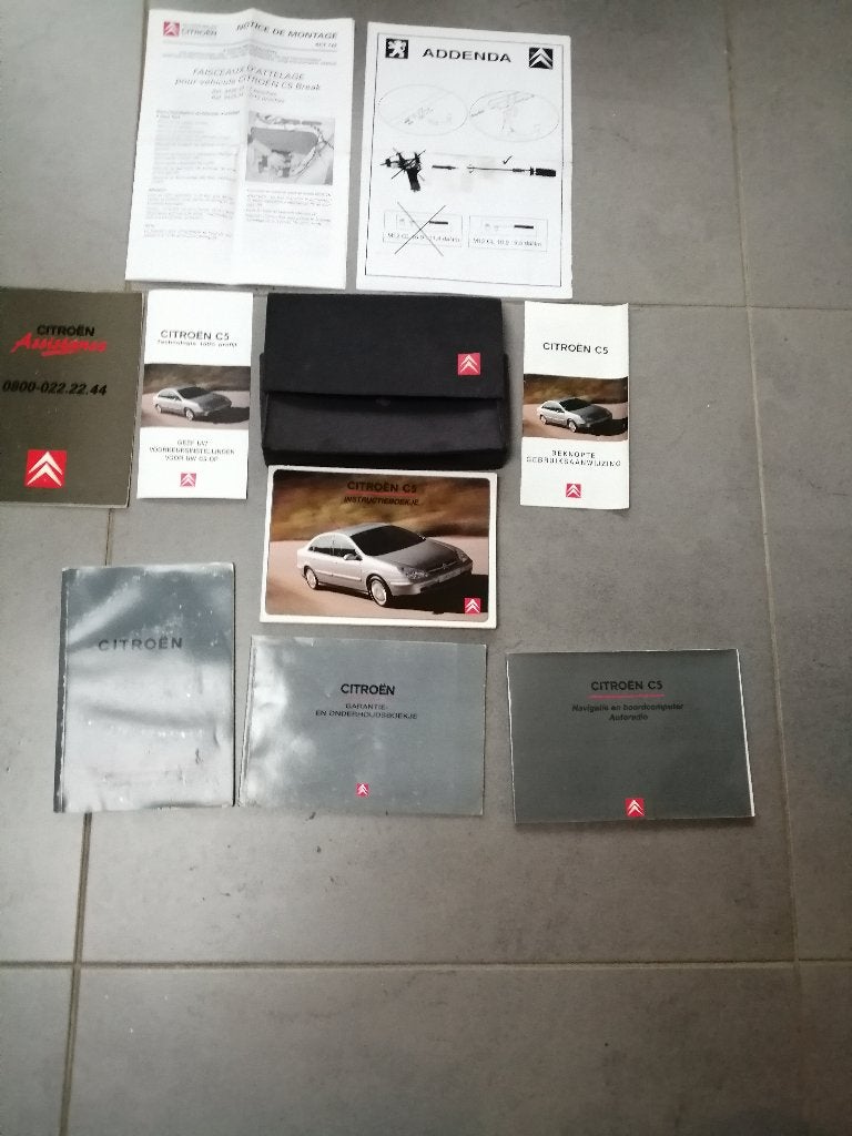 Compleet mapje boekjes CITROEN C5   1999/2006, Auto diversen, Handleidingen en Instructieboekjes, Ophalen of Verzenden
