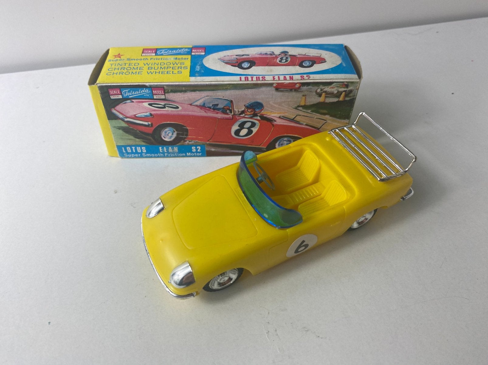 1:35 LOTUS ELAN S2-Telsalda hong kong ( corgi/dinky rip off), Ophalen of Verzenden