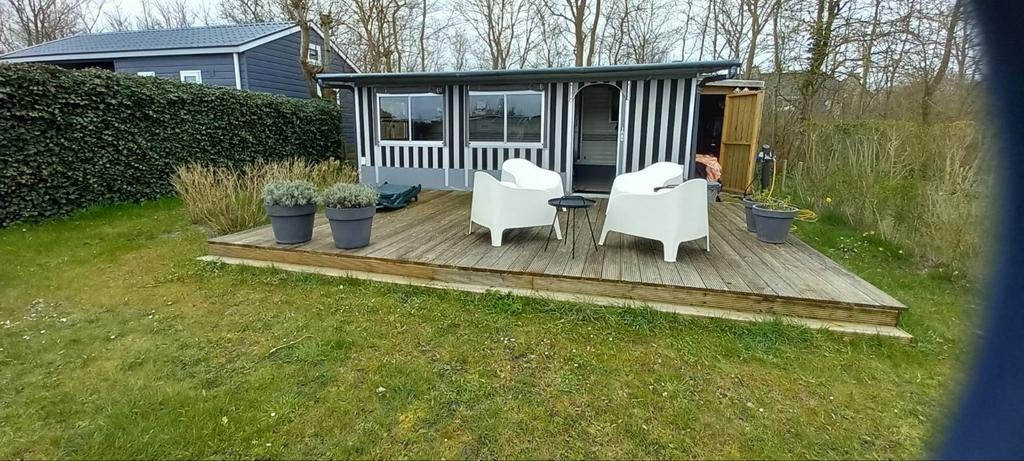 Stacaravan + Ben Eilers voortent, Caravans en Kamperen, Stacaravans, Ophalen