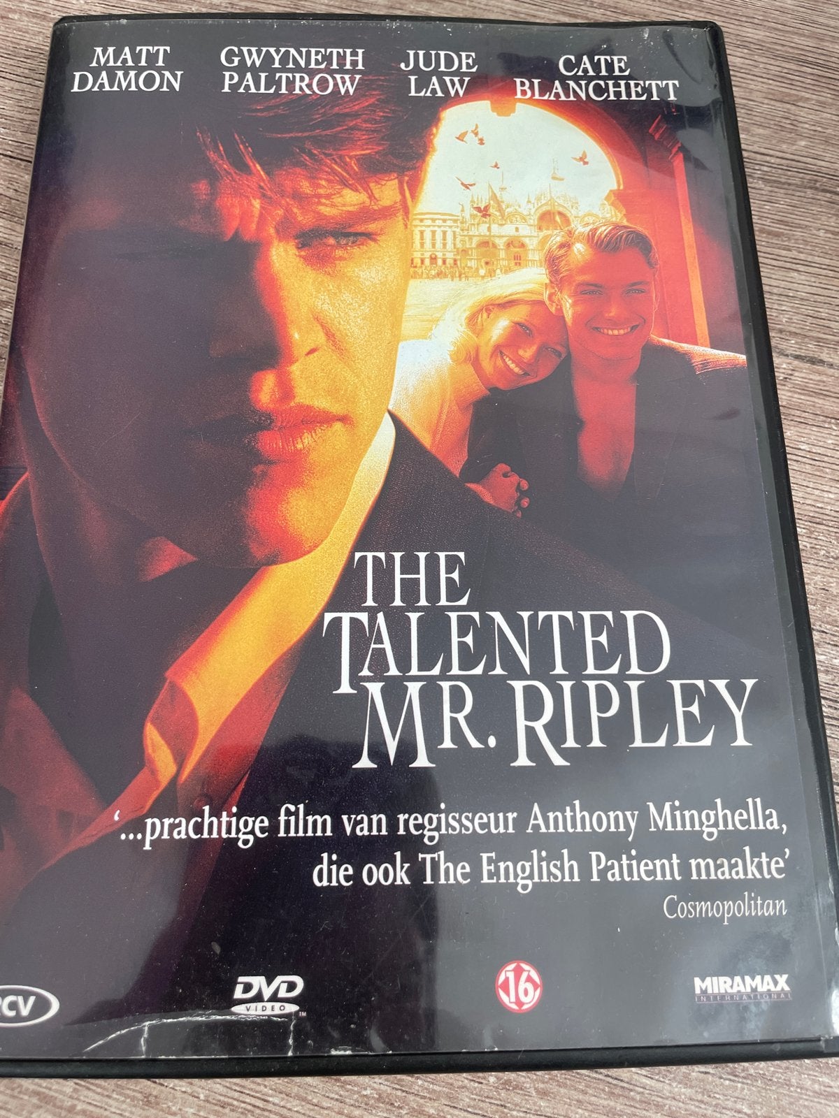 The Talented Mr. Ripley DVD - Thriller met topcast, Psychologische thriller, Vanaf 16 jaar, Nederlands, Ophalen of Verzenden