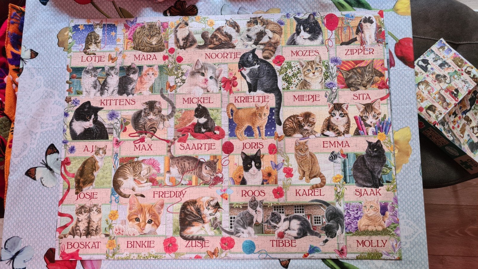 puzzel  francien katten/puzzel merk jumbo, Ophalen, 500 t/m 1500 stukjes