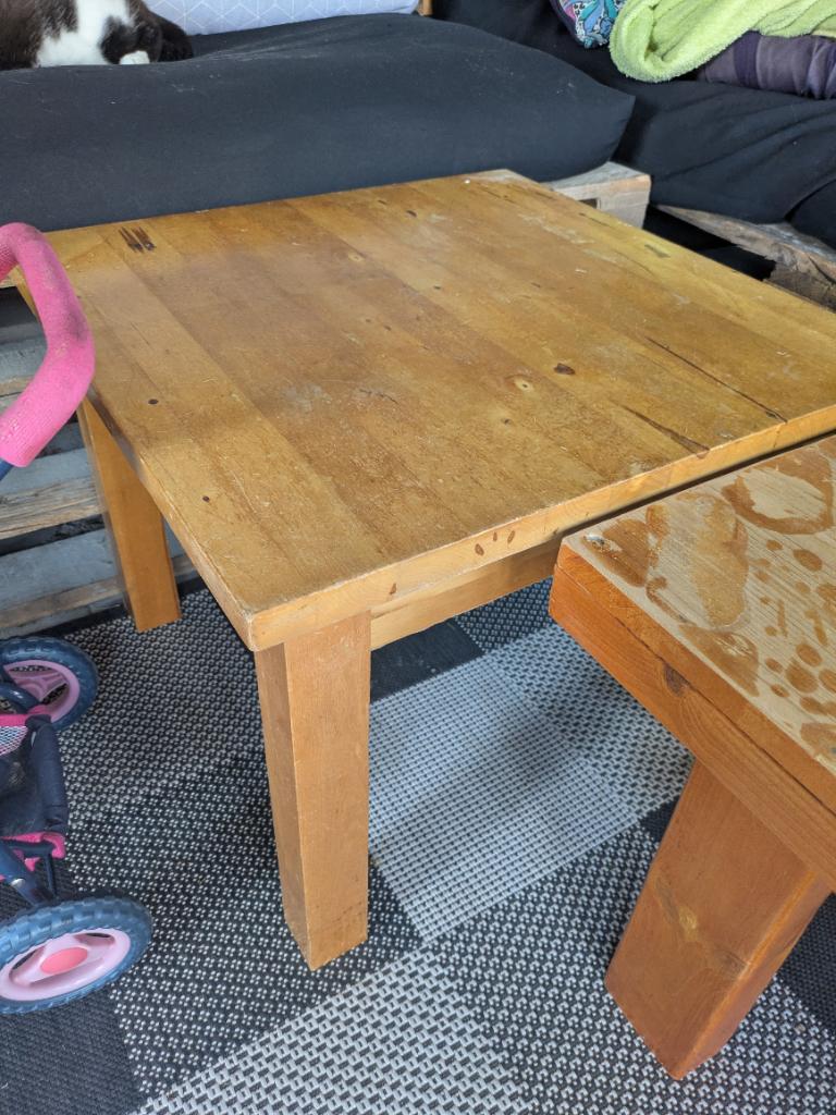 Salontafel, Huis en Inrichting, Ophalen, Gebruikt, 50 tot 100 cm, Vierkant