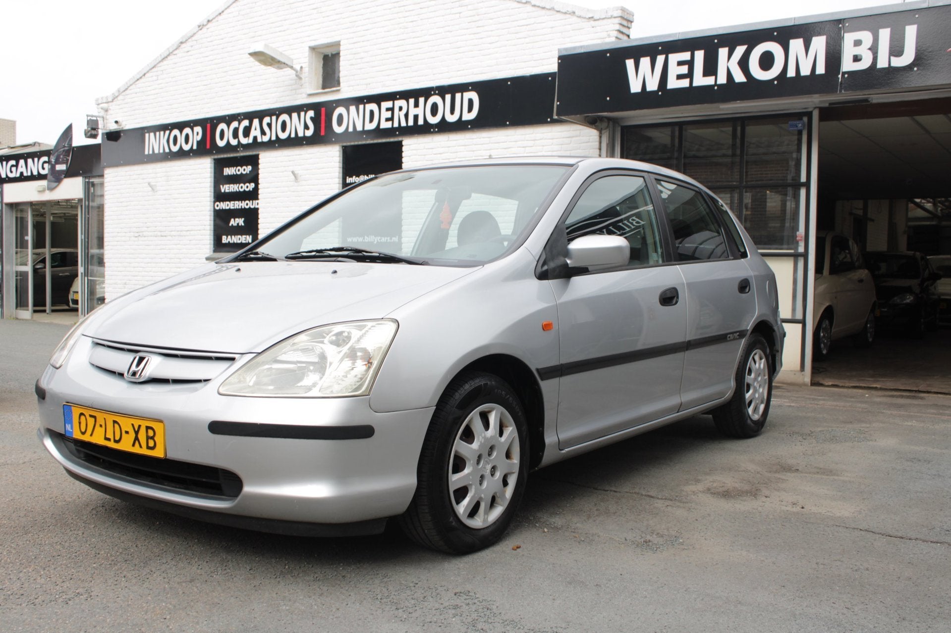 Honda Civic 1.4i LS / Airco / Elektrische ramen / Centrale d, Auto's, Voorwielaandrijving, Stof, Gebruikt, Zwart
