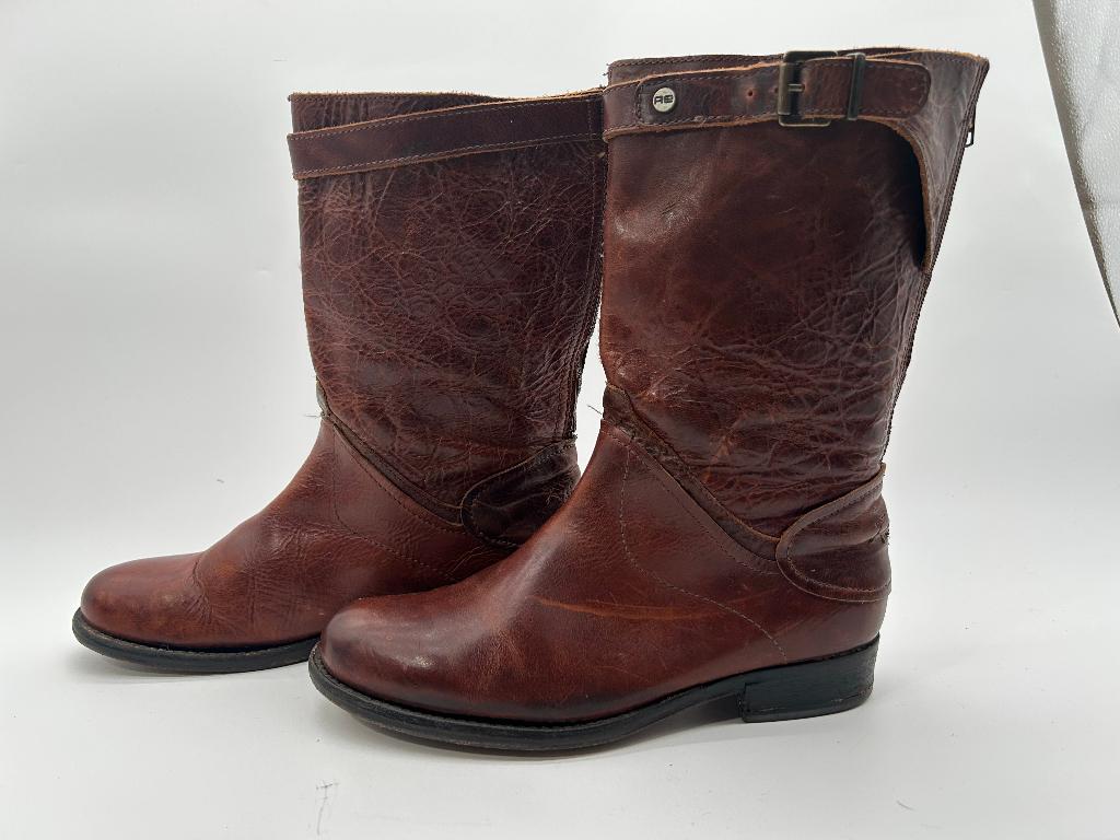 Rehab, maat 41 stevige bruine half hoge laarzen., Bruin, Boots, Ophalen of Verzenden, Rehab