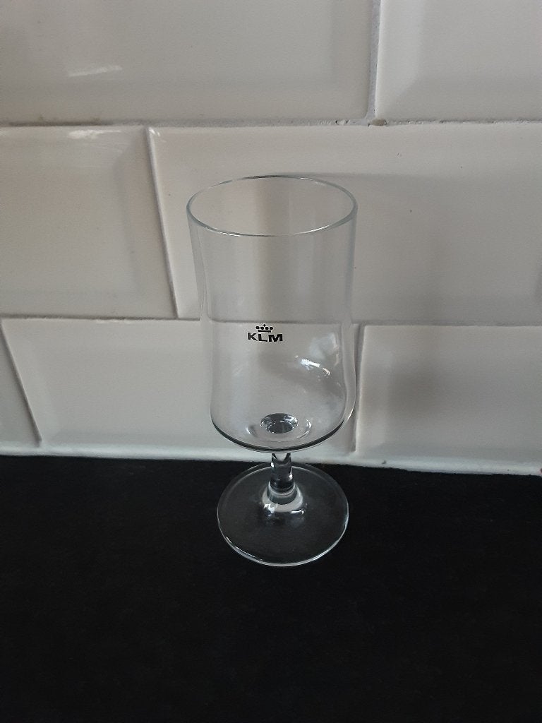 KLM glas op voet, Verzamelen, Ophalen of Verzenden, Zo goed als nieuw, Overige typen