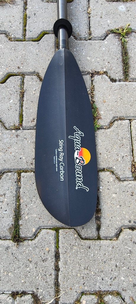 Aquabound Stingray carbon kajak peddel 210cm, Ophalen, Zo goed als nieuw, Enkelbladige peddel