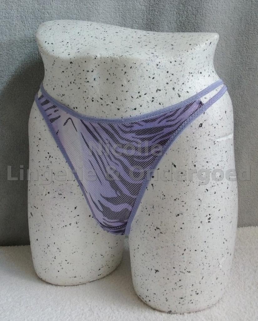 String Tijger Paars maat M en L (237), Nicolle_Lingerie, Ophalen of Verzenden, Paars, String