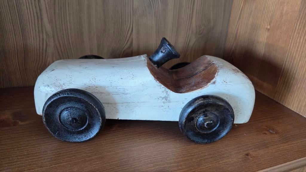Decoratie houten auto, Huis en Inrichting, Woonaccessoires | Overige, Ophalen of Verzenden