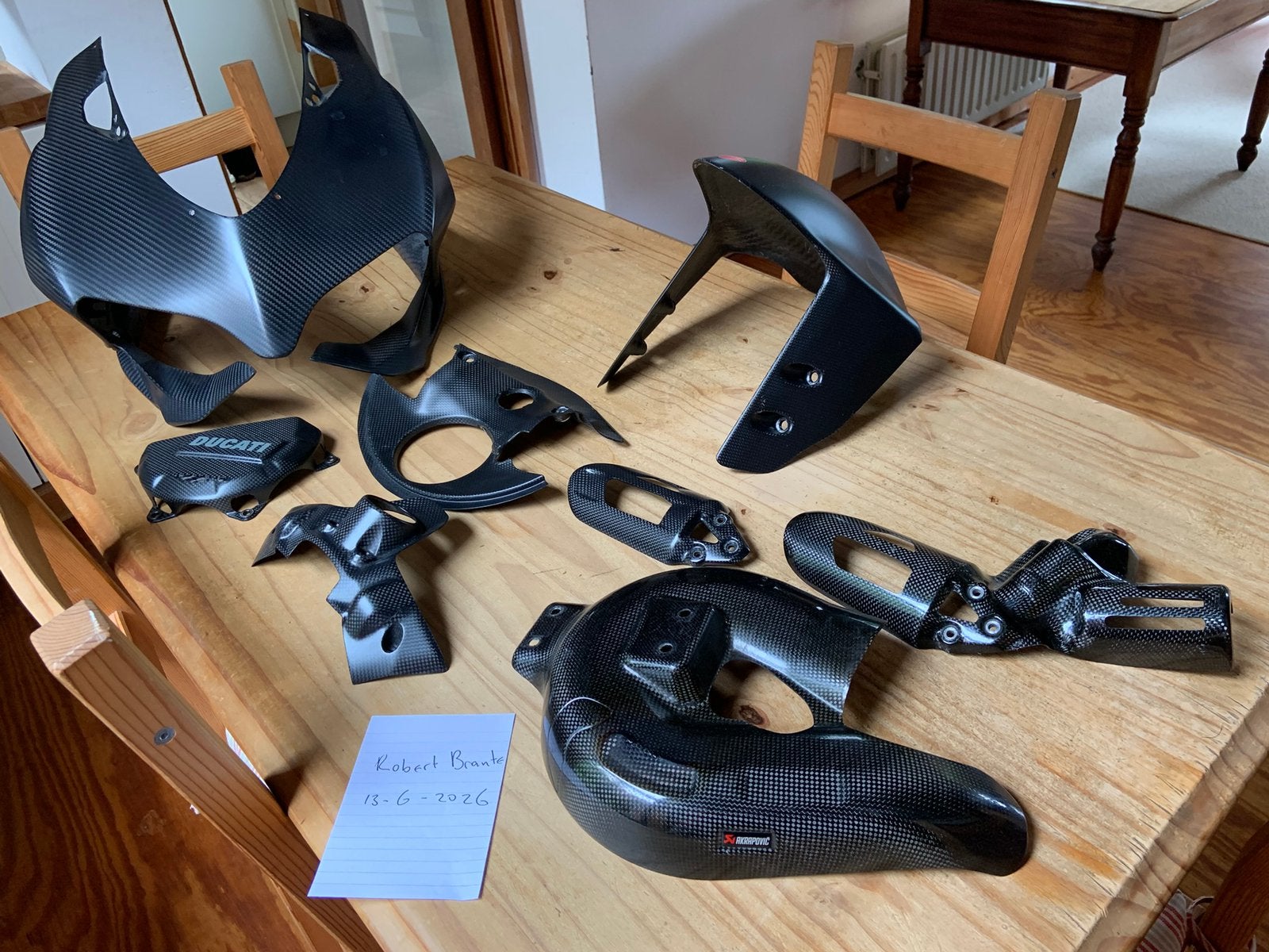 Carbon onderdelen Panigale 1199, 1299, 899, 959, spatbord, Motoren, Ophalen of Verzenden