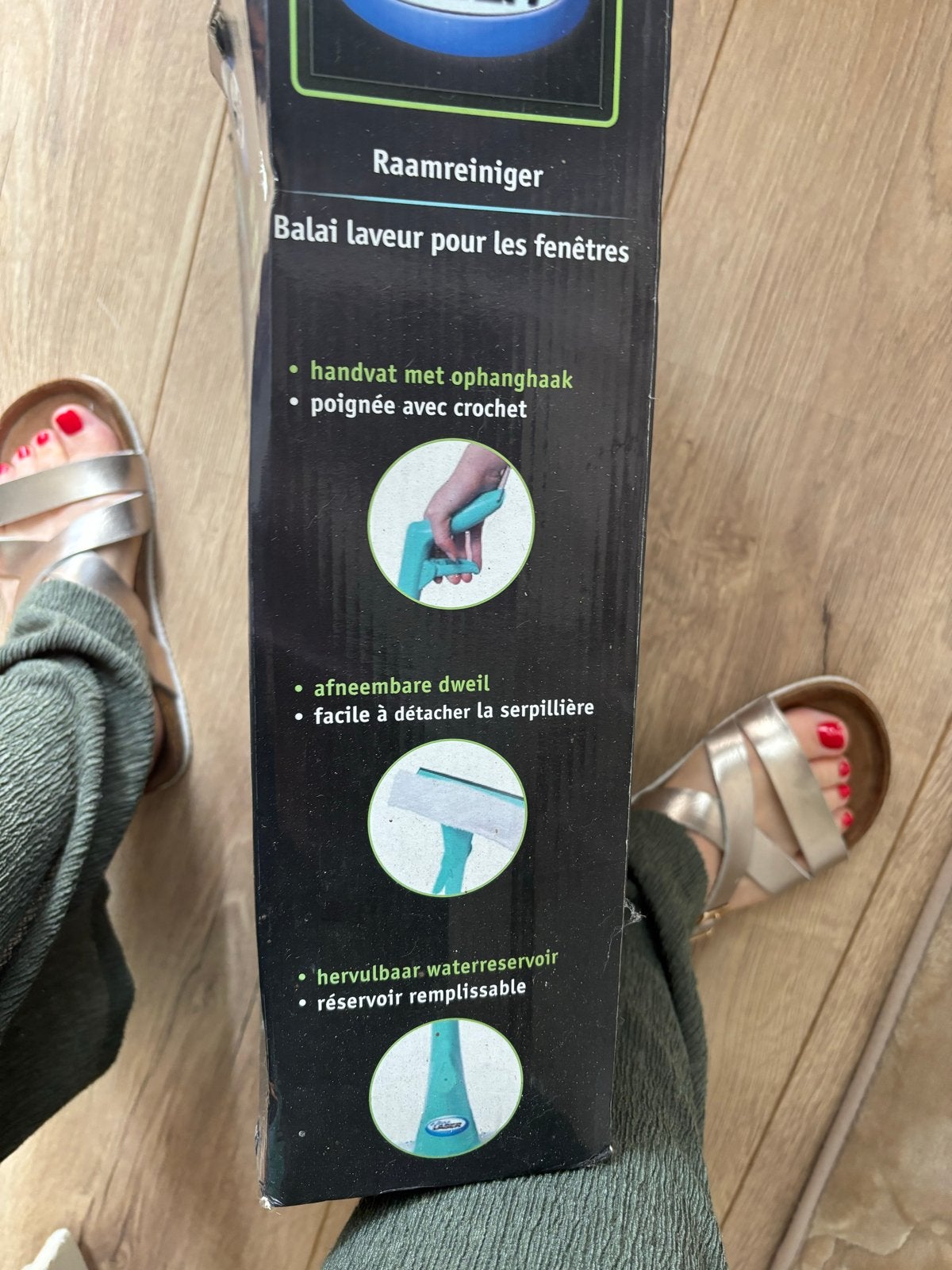 Aqua Laser Premium Window Spray Mop - Raamreiniger, Ophalen, Raamwisser of Trekker
