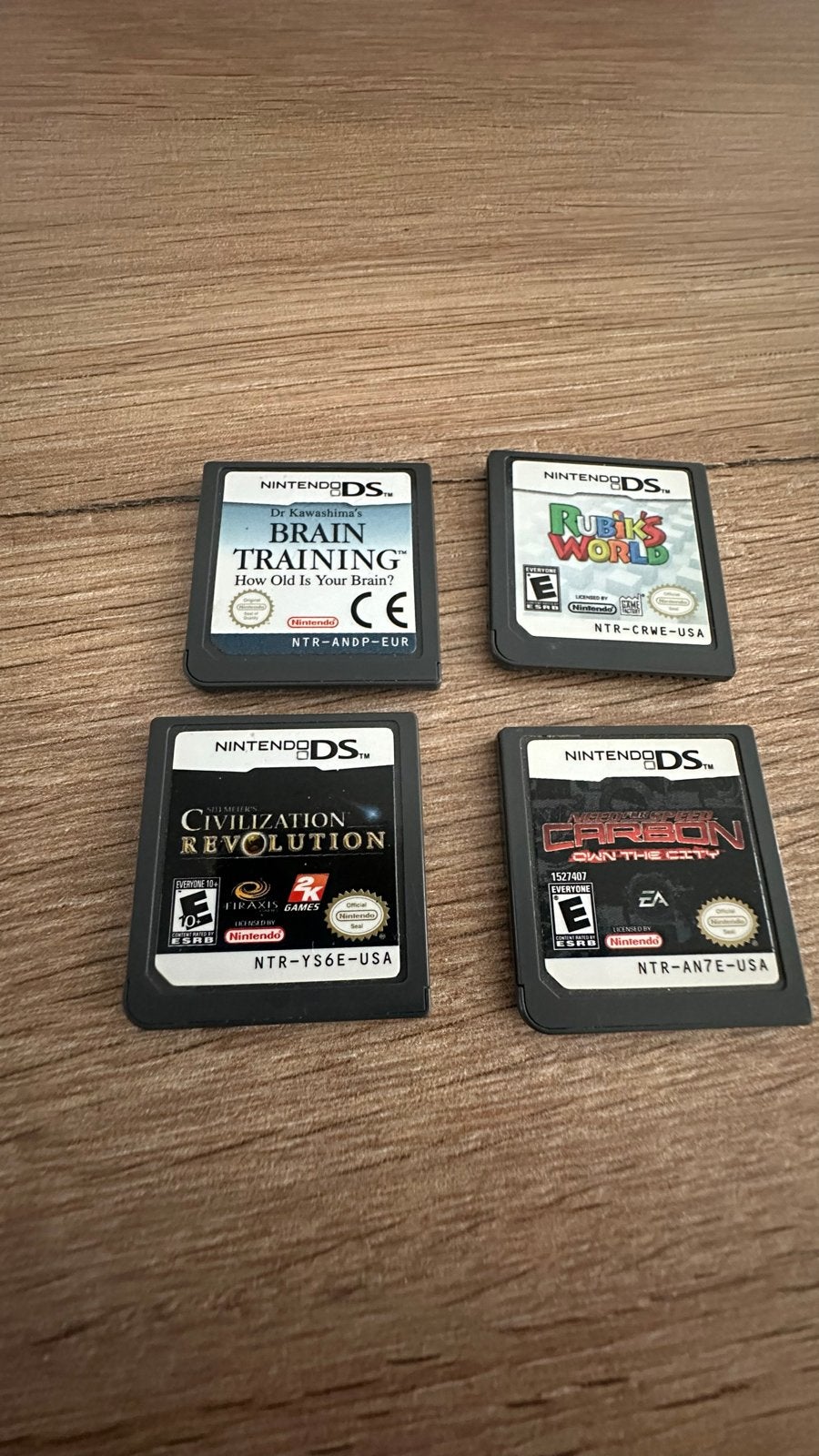 Nintendo DS Games: Brain Training, Rubik's World, Civilizati, Puzzel en Educatief, Gebruikt, 1 speler, Ophalen of Verzenden