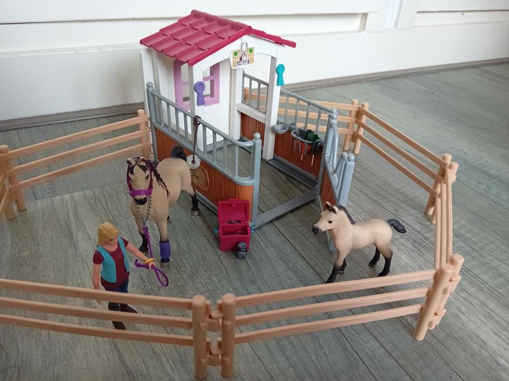 Schleich 42369 Paardenbox met Arabische Volbloed, Ophalen of Verzenden