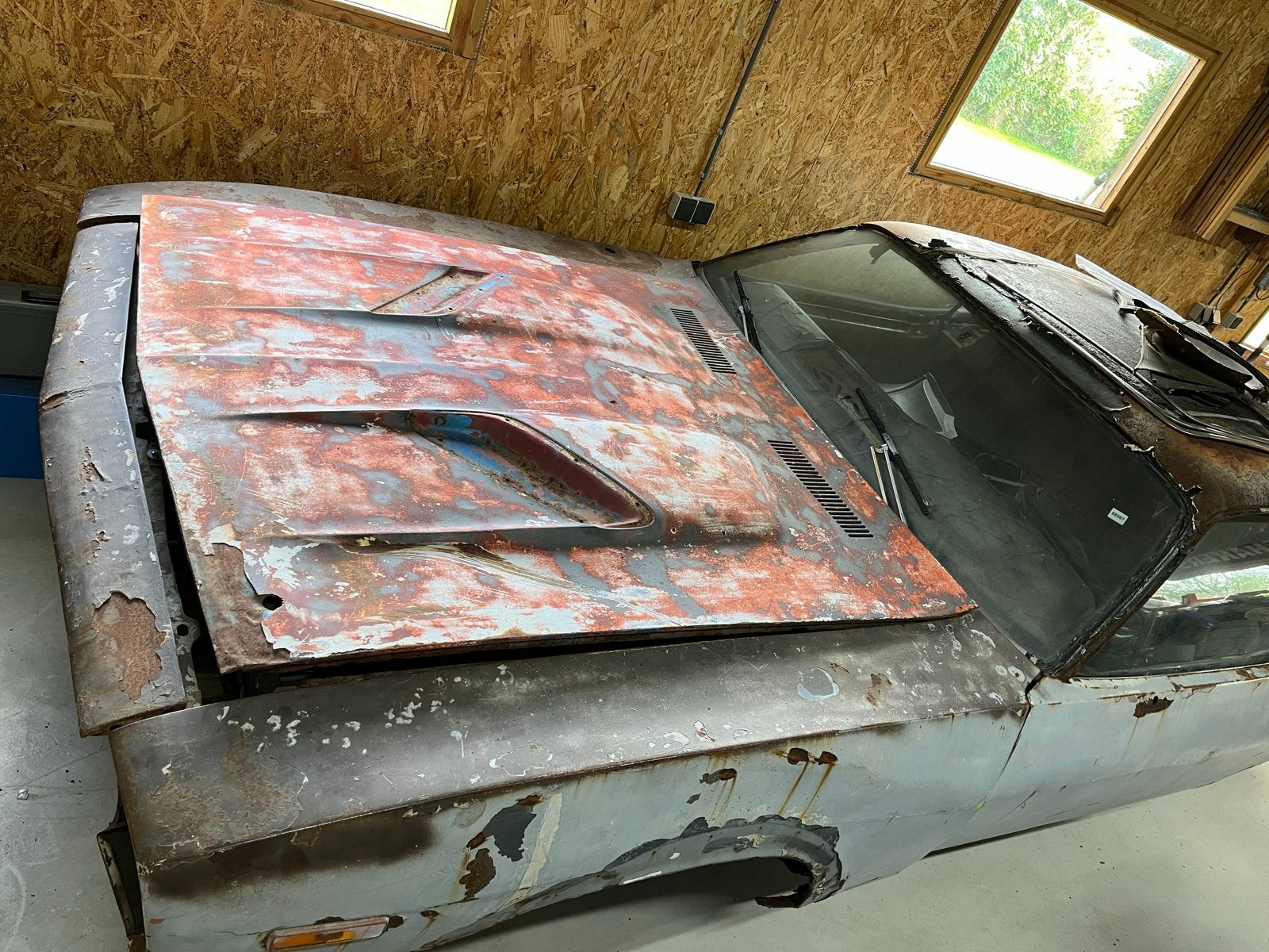 Plymouth Barracuda 1972 Restauratieproject, Ophalen, Gebruikt, Voor, Amerikaanse onderdelen