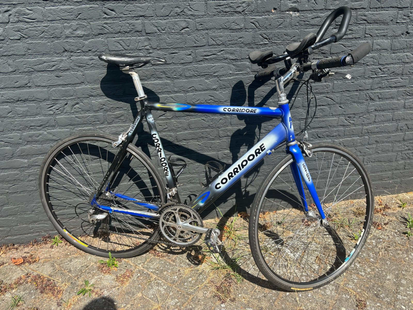 Corridore racefiets - Blauw/Zwart, goede staat, 28 inch, Gebruikt, Aluminium, 15 tot 20 versnellingen