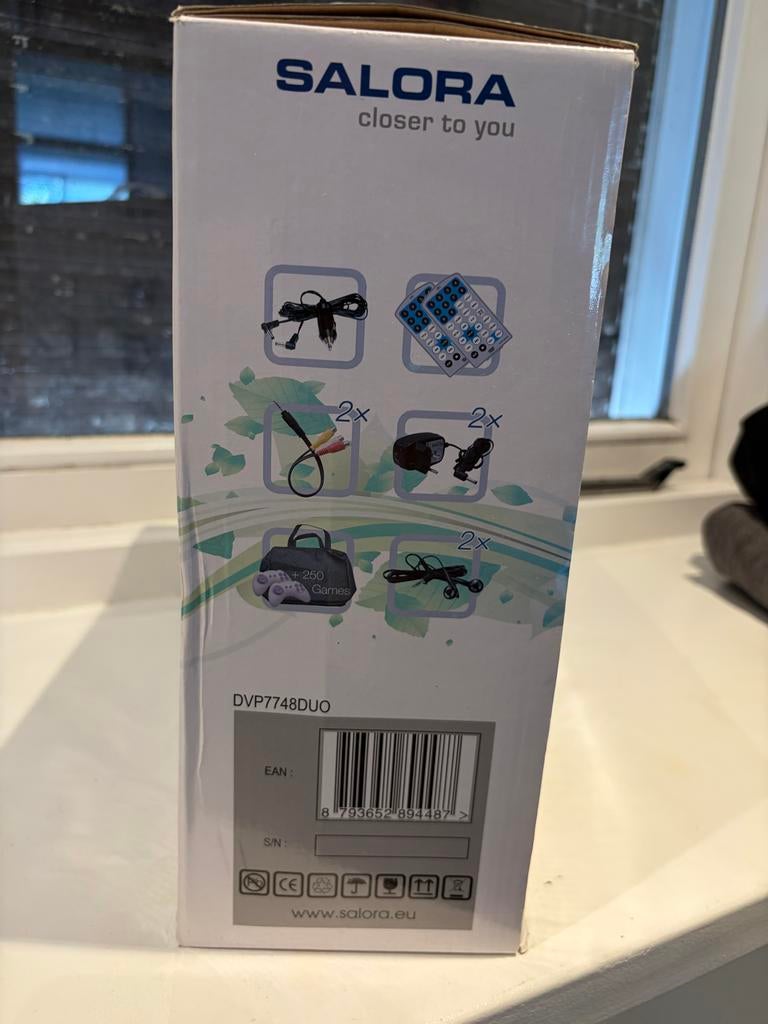 Salora DVP7748 DUO Draagbare DVD-speler voor in de auto, Audio, Tv en Foto, Dvd-spelers, Draagbaar, Zo goed als nieuw, Ophalen