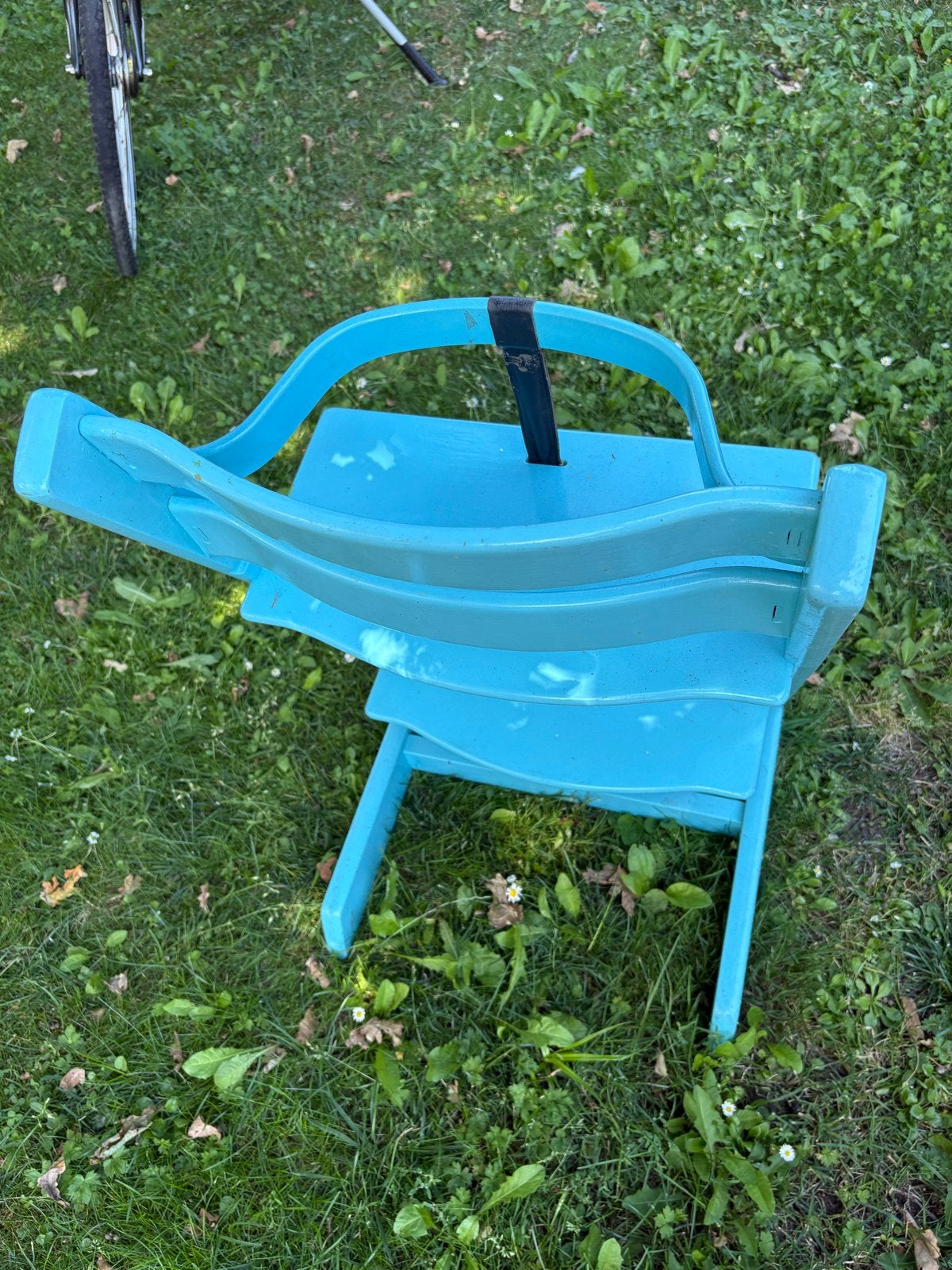 Blauwe Triptrap meegroeistoel van Stokke voor kinderen, Ophalen, Gebruikt, Meegroeistoel, Aanschuifbaar