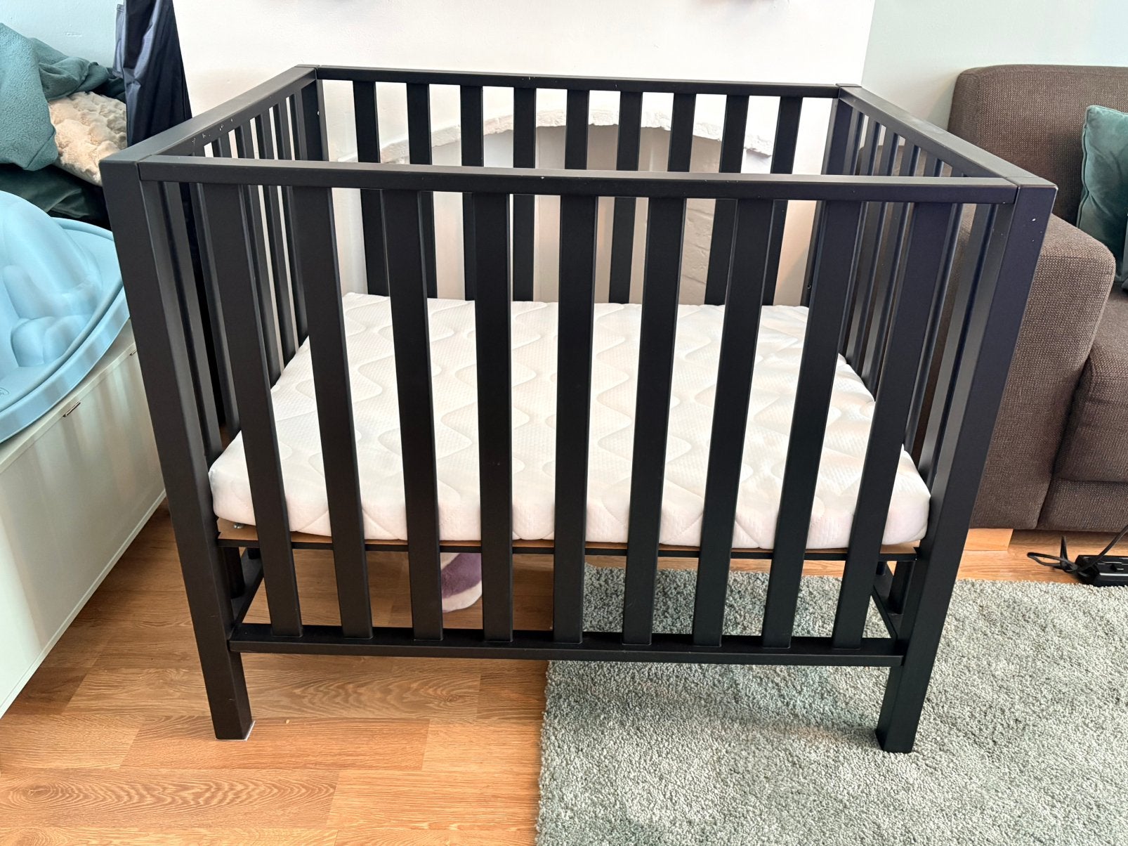 Baby box met matras, Kinderen en Baby's, Boxen, Ophalen, Gebruikt, Rechthoekig, In hoogte verstelbaar