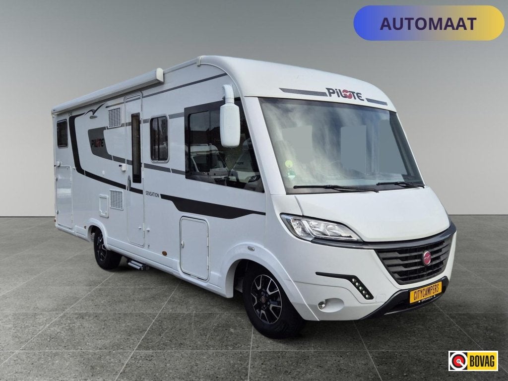 Pilote Sensation G740 Automaat Lengtebedden, Caravans en Kamperen, Campers, Standaard zit, Fiat, Pilote, 7 tot 8 meter