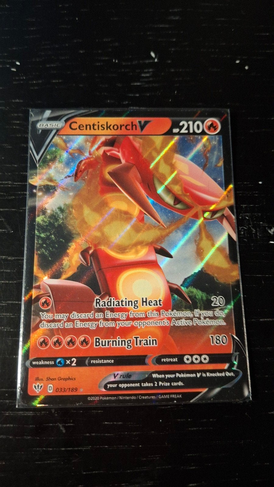 Centiskorch v, Ophalen, Zo goed als nieuw, Losse kaart, Foil