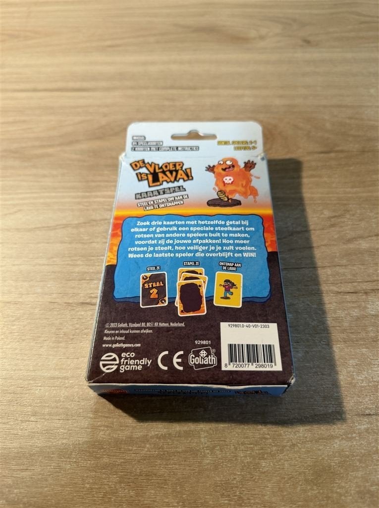 de vloer is lava kaartspel - s6422, Verzenden, Zo goed als nieuw