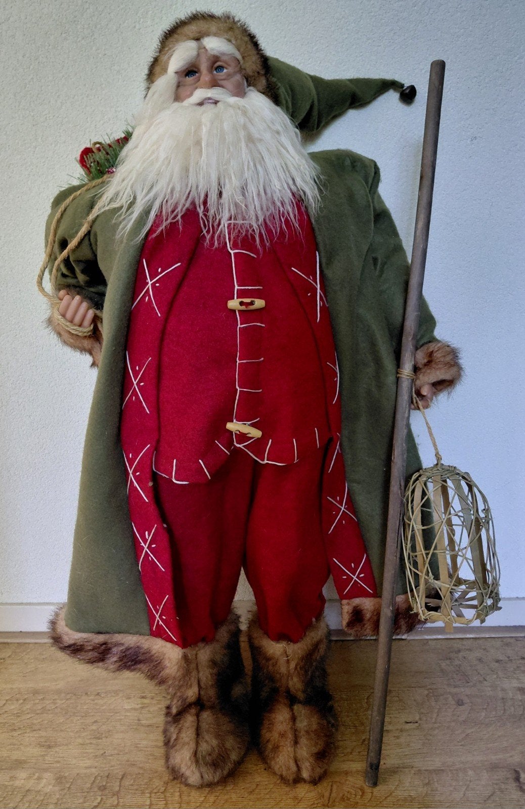 Leuke Grote Decoratieve Kerstman = Lengte  93 cm., Diversen, Kerst, Ophalen of Verzenden, Gebruikt
