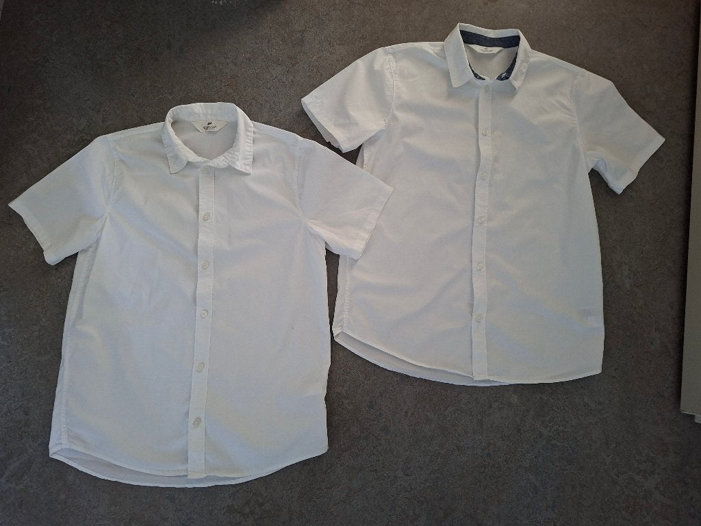 H&M 2 witte bloesjes 164 ZGAN, Kinderen en Baby's, Kinderkleding | Maat 164, H&M, Overhemd of Blouse, Ophalen of Verzenden, Zo goed als nieuw