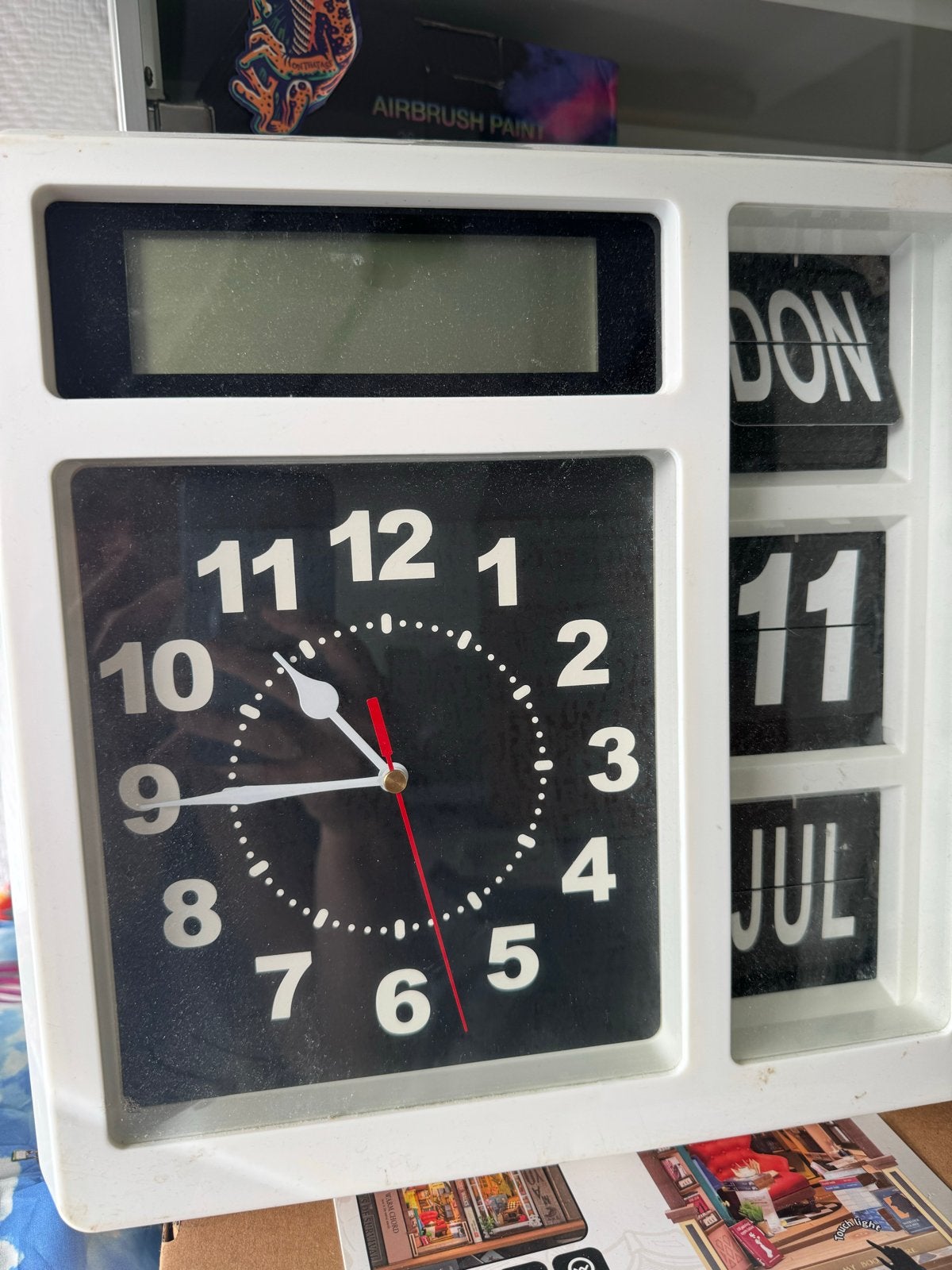 Fysic FKW-248 met kalender, thermometer en hygrometer, Ophalen of Verzenden, Gebruikt