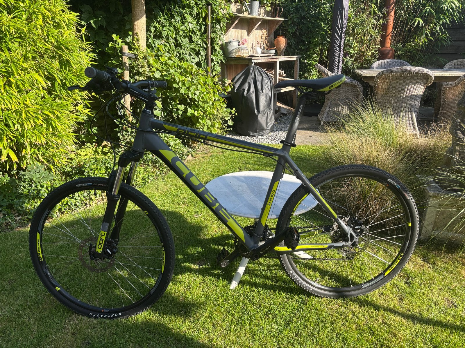 Cube Acid 29” Mountainbike – Grijs/Geel, Hardtail, Heren, Zo goed als nieuw, Schijfrem
