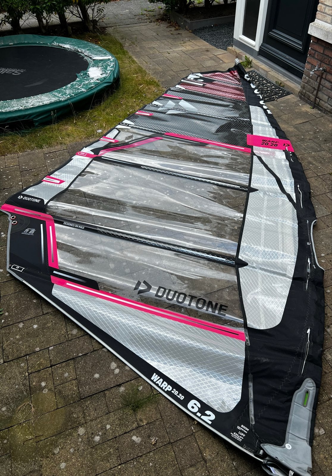 Duotone Warp 20.20 6.2 Windsurfzeil - Zo goed als nieuw, Watersport en Boten, Windsurfen, 5 tot 6.5 m², Ophalen of Verzenden, Zo goed als nieuw