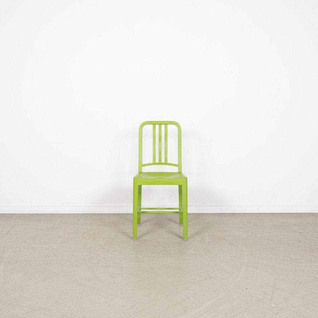 2x Emeco 111 Navy Chair Stoel Groen Kunststof, Niet ingevuld, Zo goed als nieuw, Niet ingevuld, Niet ingevuld