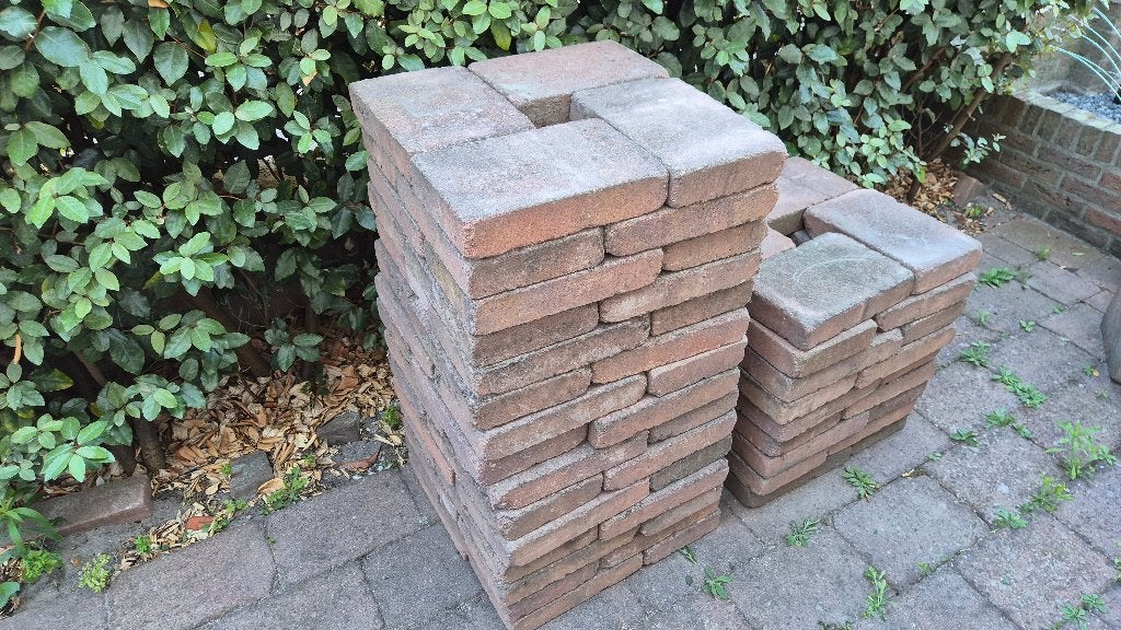 Tuintegels 30x20 - 96 stuks, Ophalen, Gebruikt, 5 tot 10 m², Beton