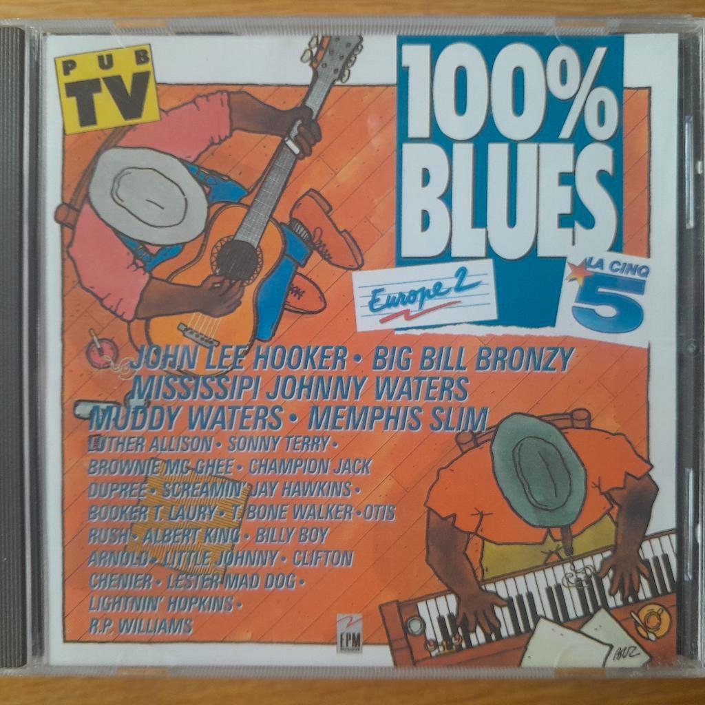 cd 100 % Blues., Ophalen of Verzenden, 1980 tot heden, Zo goed als nieuw, Blues