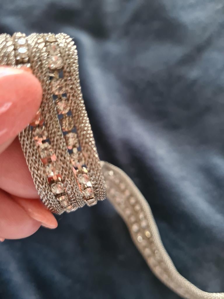 Swarovski ketting deel riem origineel!, Verzenden, Nieuw, Overige kleuren, Zilver