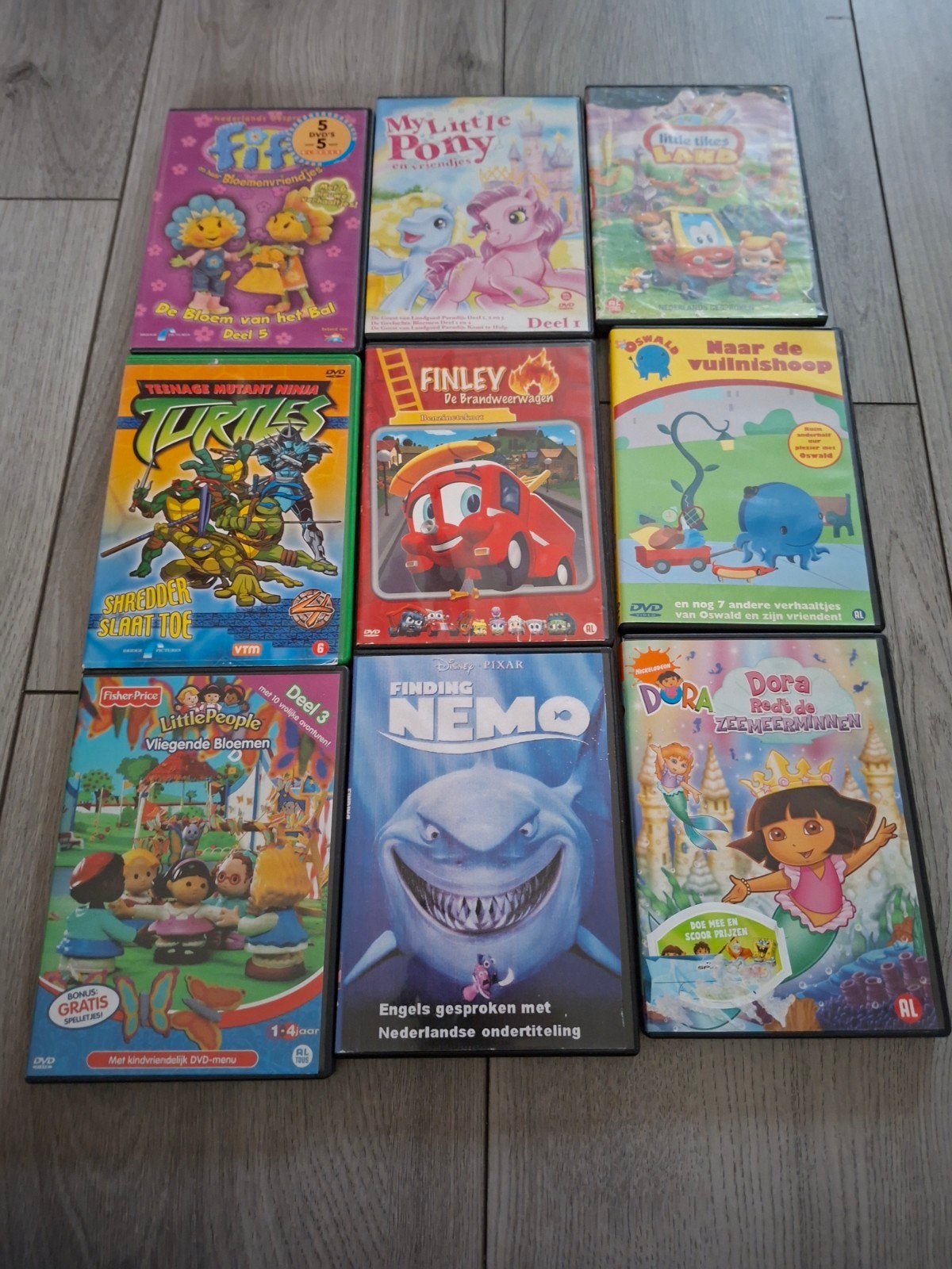 DVD collectie - 9 stuks, diverse kinderfilms en series, Cd's en Dvd's, Ophalen of Verzenden