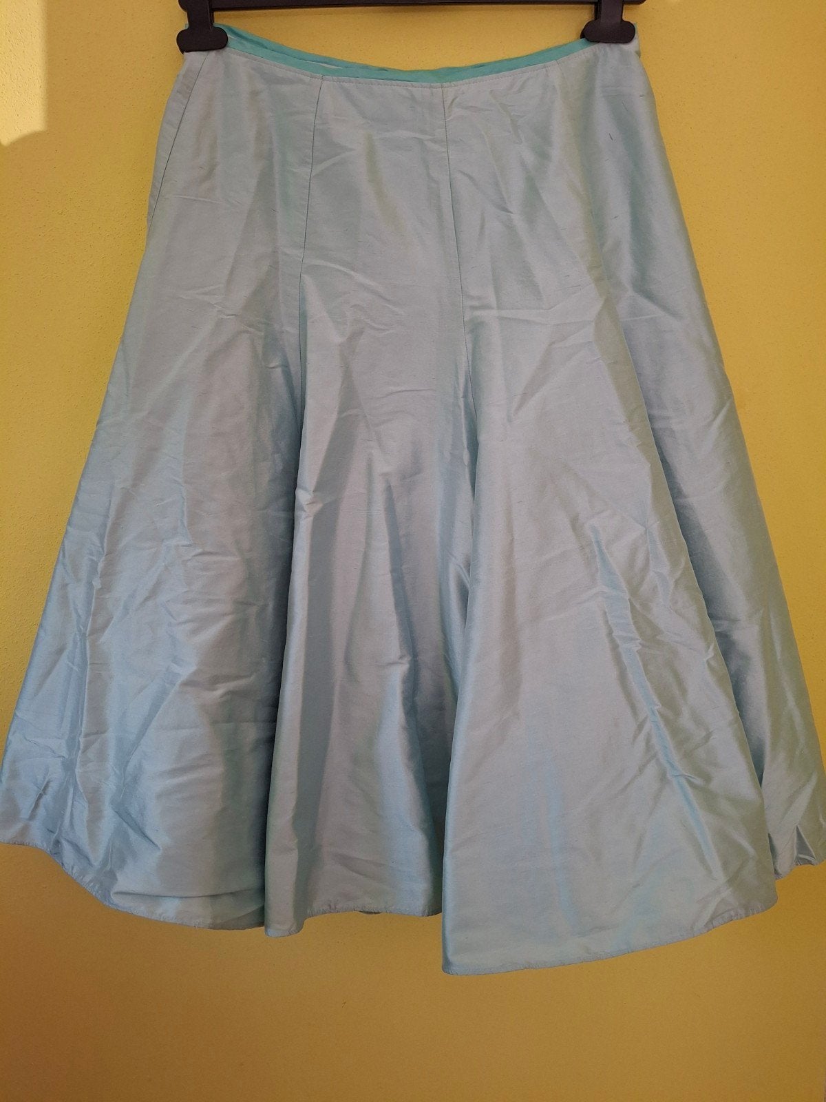 Tara Jarmon lichtblauwe zijden feestrok rok maat 40, Kleding | Dames, Maat 38/40 (M), Blauw, Tara Jarmon, Ophalen of Verzenden