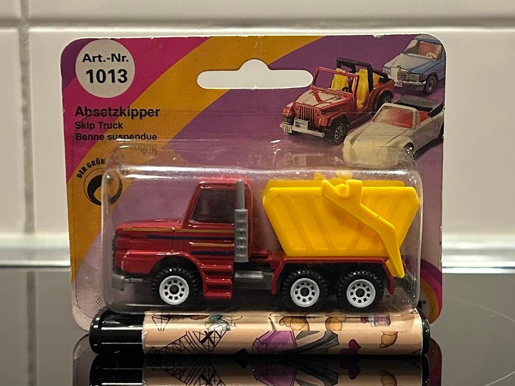 Siku Scania Containerwagen 1:64 OVP, Hobby en Vrije tijd, Verzenden, Zo goed als nieuw, Bus of Vrachtwagen