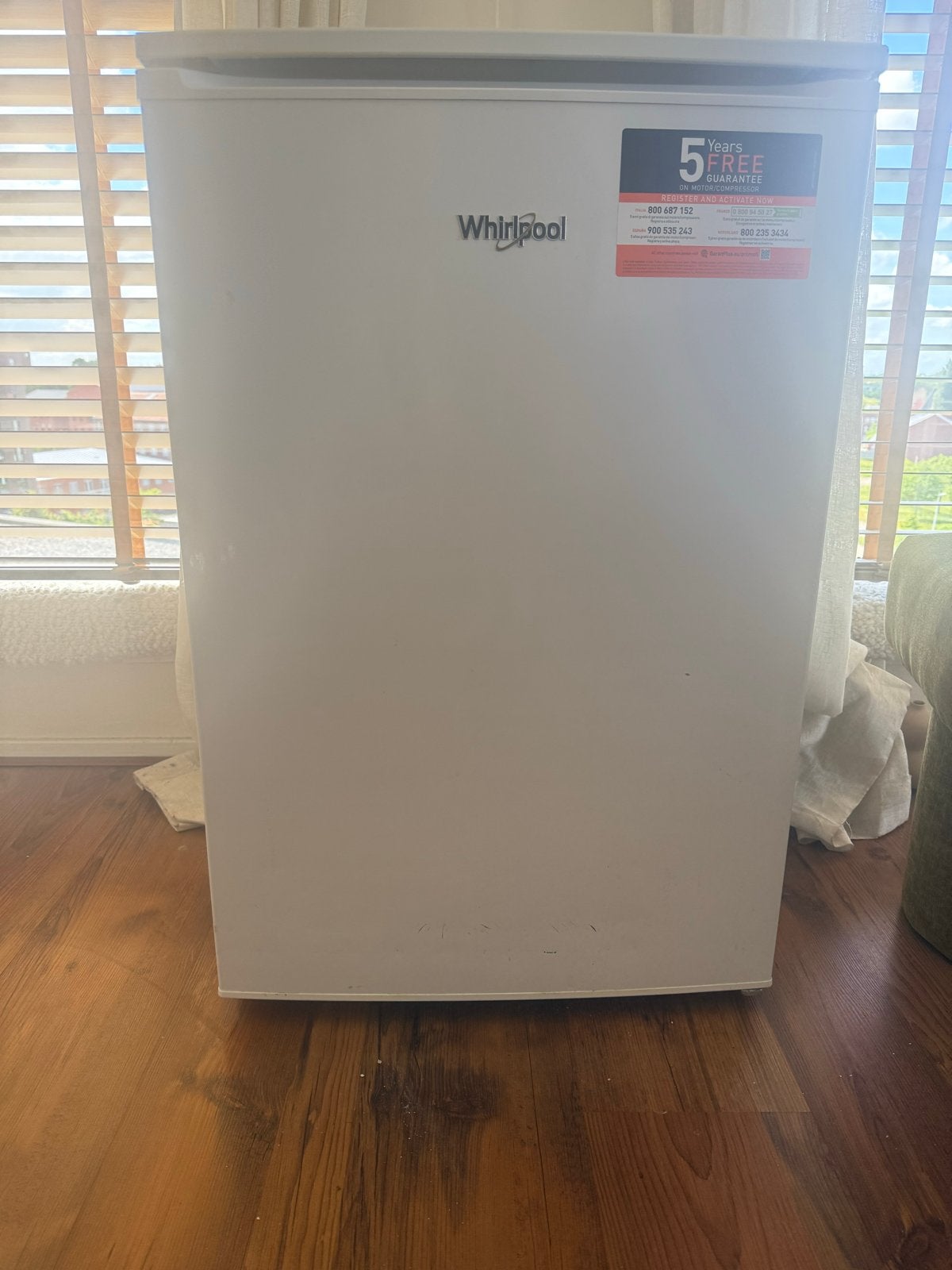 Whirlpool vriezer tafelmodel, Witgoed en Apparatuur, Vriezers en Diepvrieskisten, Gebruikt, Minder dan 85 cm, Minder dan 60 cm