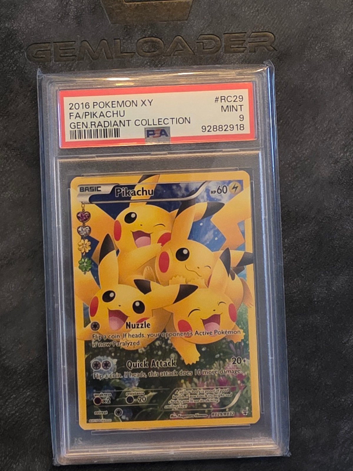 te koop pikachu rc29 psa9, Ophalen, Zo goed als nieuw
