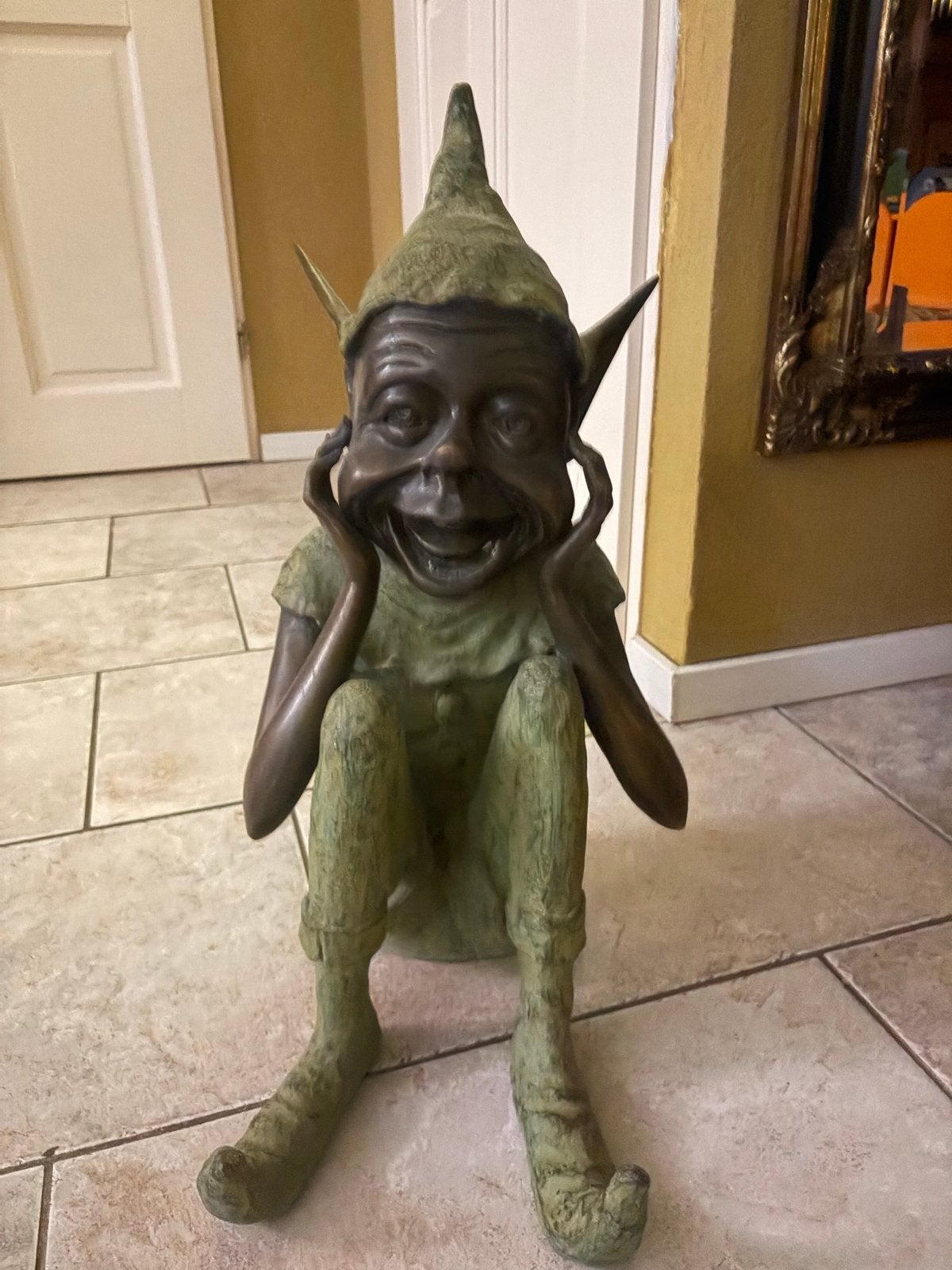 Uniek Bronzen Laaf Beeldje - Efteling Stijl, Ophalen, Gebruikt, Laaf