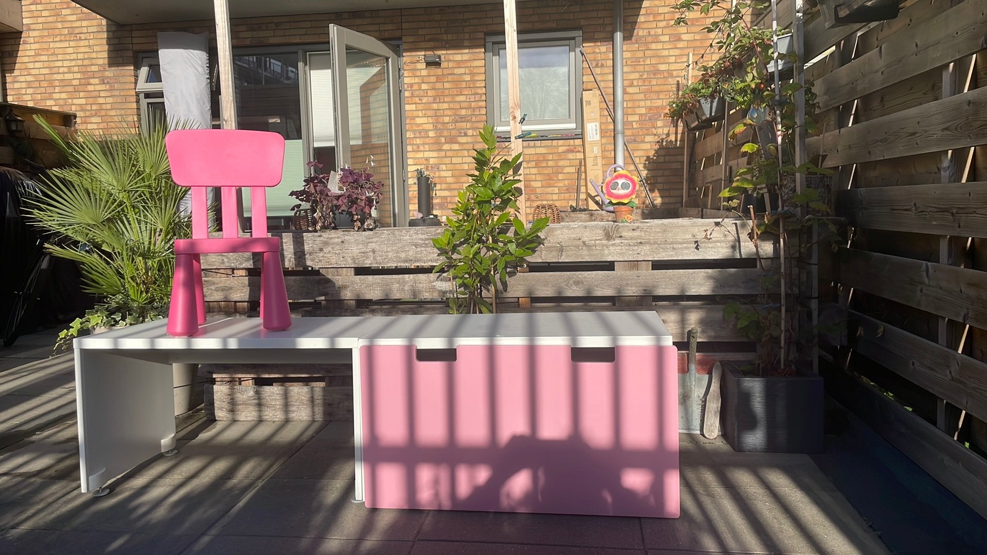 Ikea kinderbureau met lade + stoeltje, Ophalen, Gebruikt, Opbergmeubel, IKEA