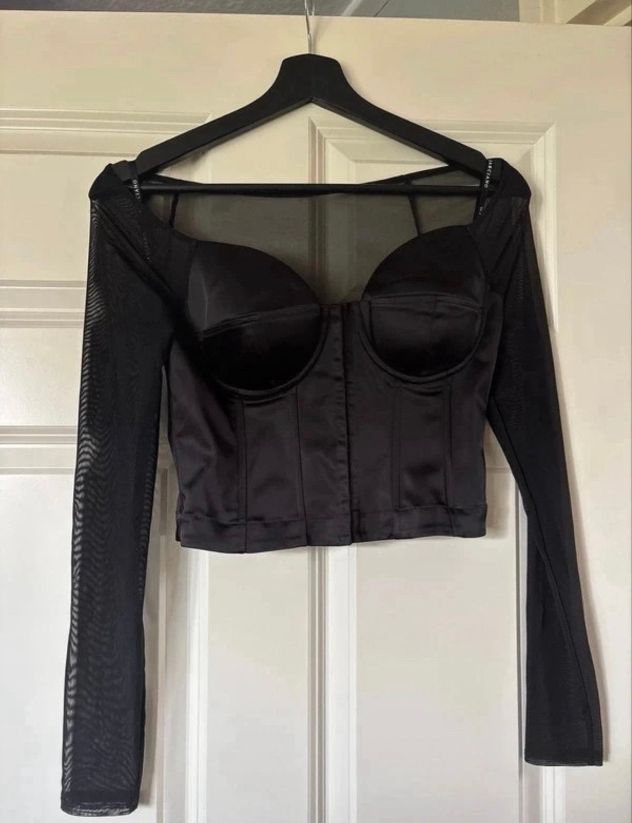 Guess Corset Top Zwart met Lange Mouwen, Kleding | Dames, Zwart, Ophalen of Verzenden, Zo goed als nieuw, Lange mouw