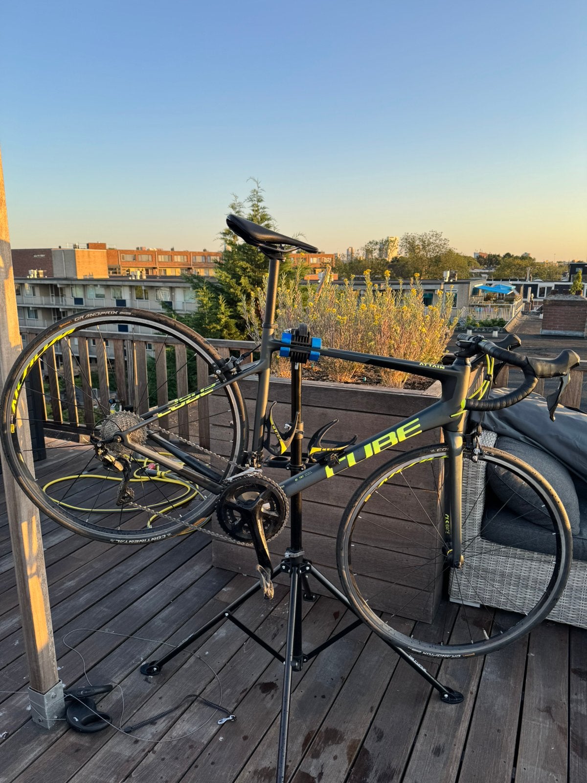 Cube full carbon 105, maat 56, ZGAN, Carbon, Zo goed als nieuw, Meer dan 20 versnellingen, 53 tot 57 cm